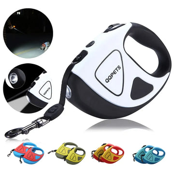 Automatic Retractable Leash with LED Night Safety